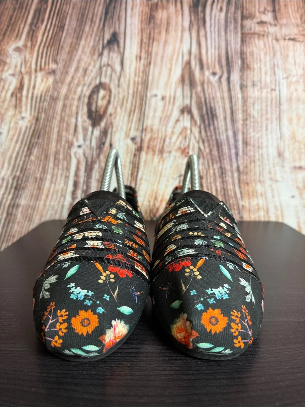 Bobs Floral Print Flats Womens Sz 9